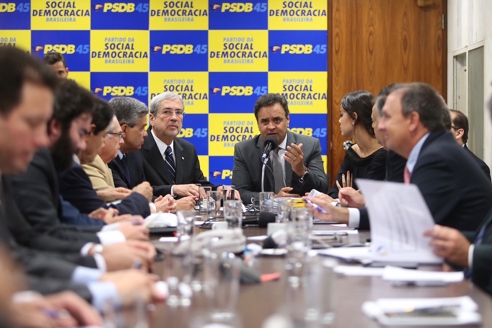 Aécio Neves - Reunião com as bancadas