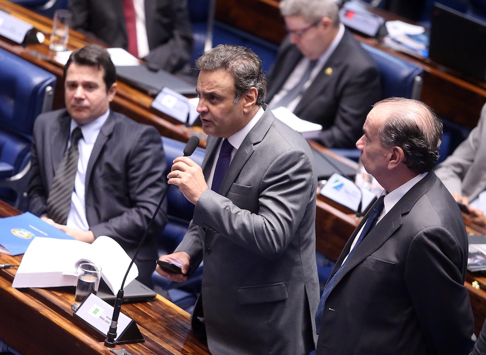 Aécio Neves - Plenário do Senado - Impeachment